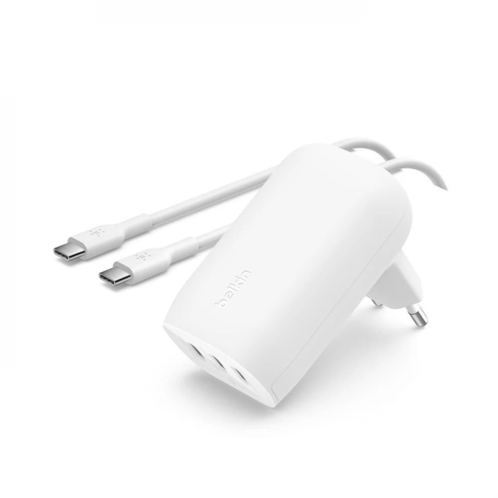 Belkin Boost Charge 67W with 3xUSB-C Ports with Cable White