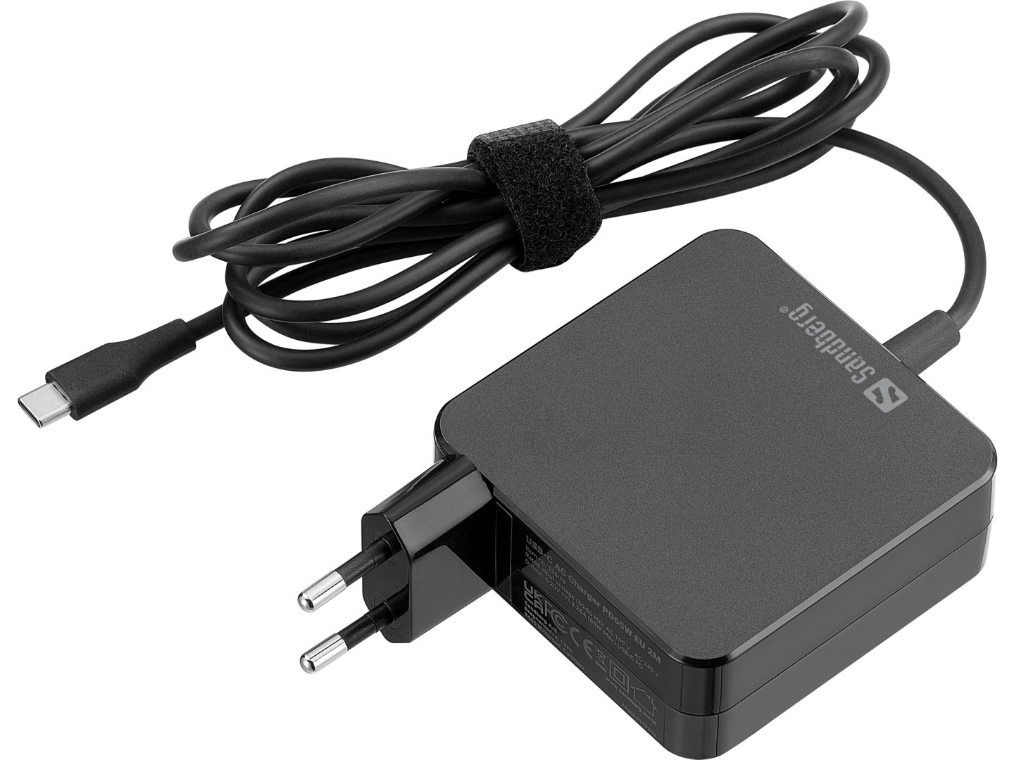 Sandberg USB-C AC Charger PD65W EU 2m Black