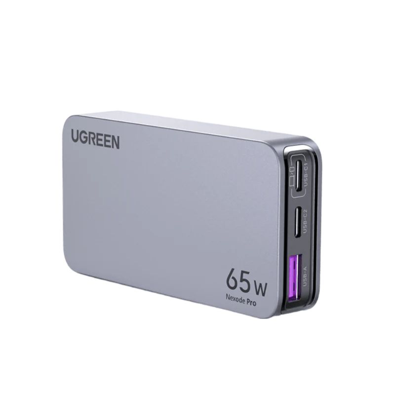 UGREEN Nexode Pro 65W 3-Port GaN Ultra-Slim Fast Charger Grey