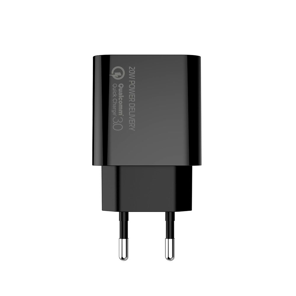 ColorWay USB töltő adapter (Type-C PD + USB QC3.0) (20W) V2 Black