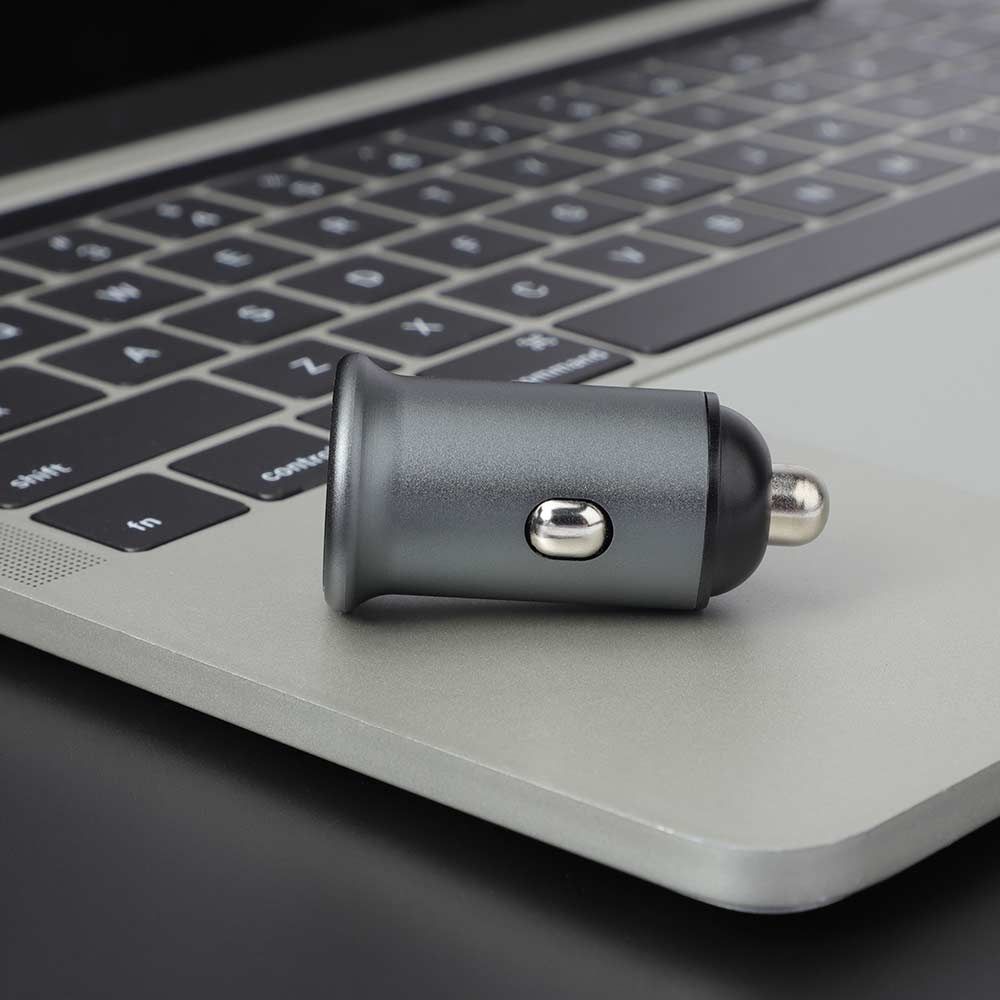 ColorWay Autós töltő 1USB (Power Delivery Port USB Type-C (20W) Grey