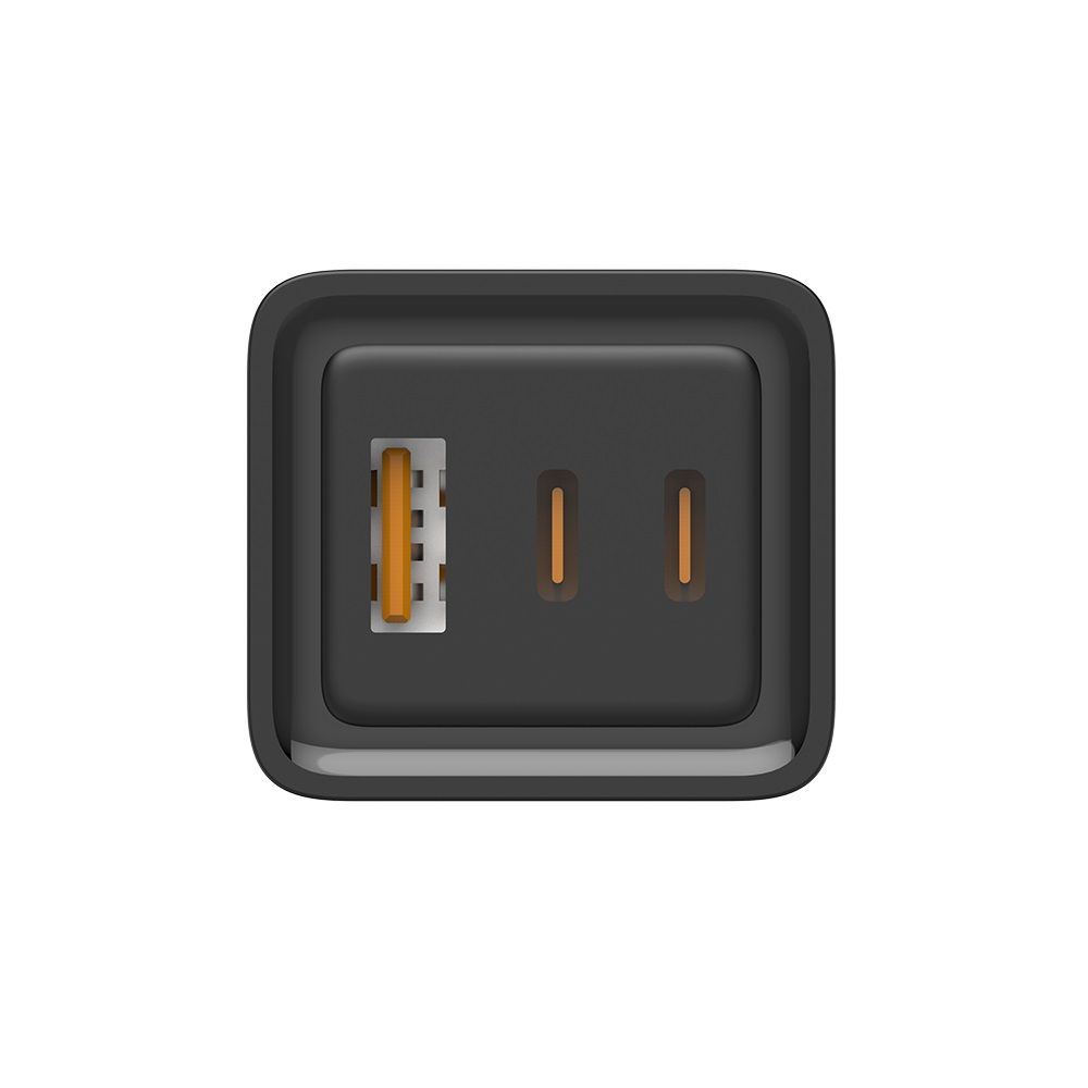 ColorWay USB töltő adapter GaN3 Pro Power Delivery (USB-A + 2 USB TYPE-C) (65W) Black