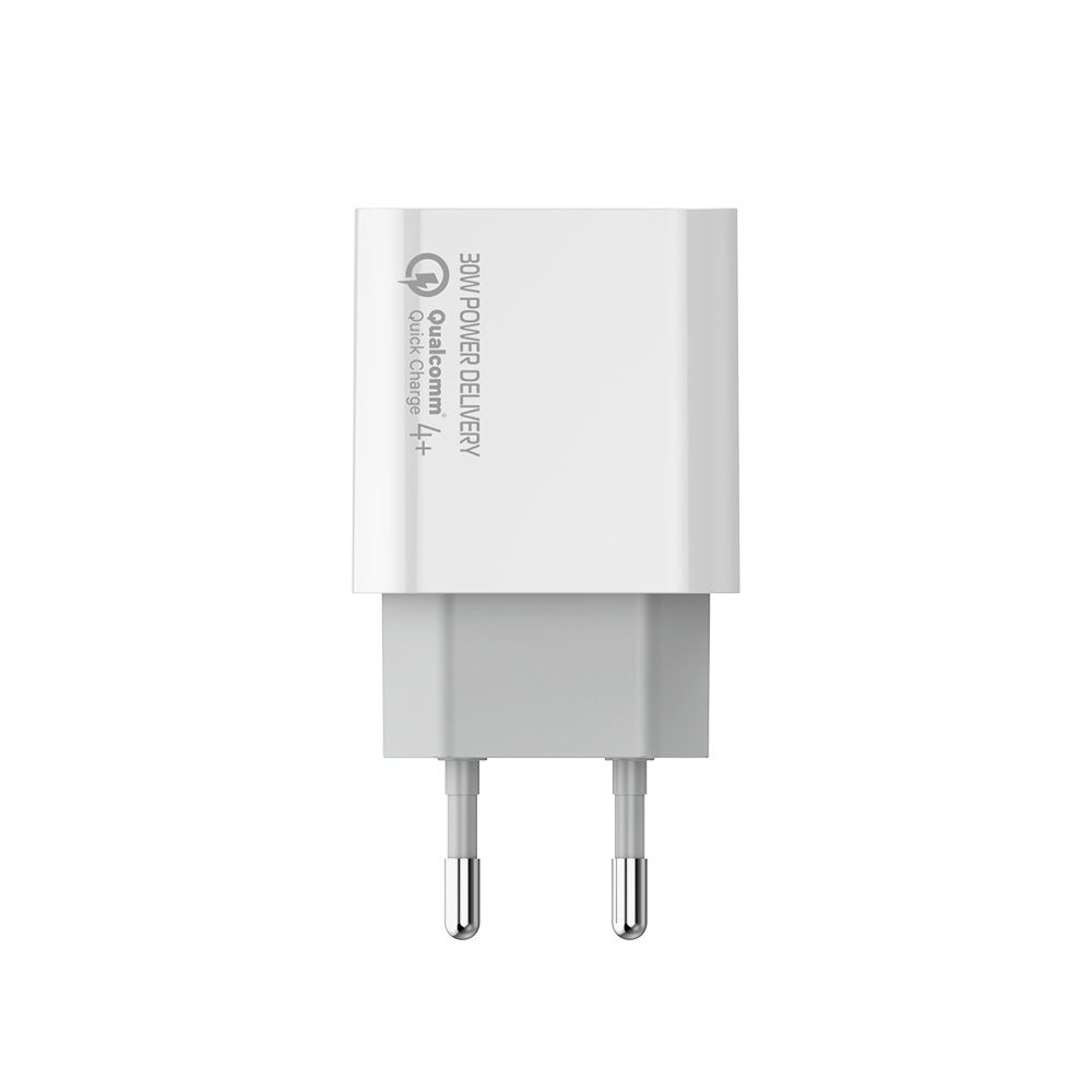 ColorWay USB töltő adapter Power Delivery Port PPS USB (Type-C PD + USB QC3.0) (30W) White
