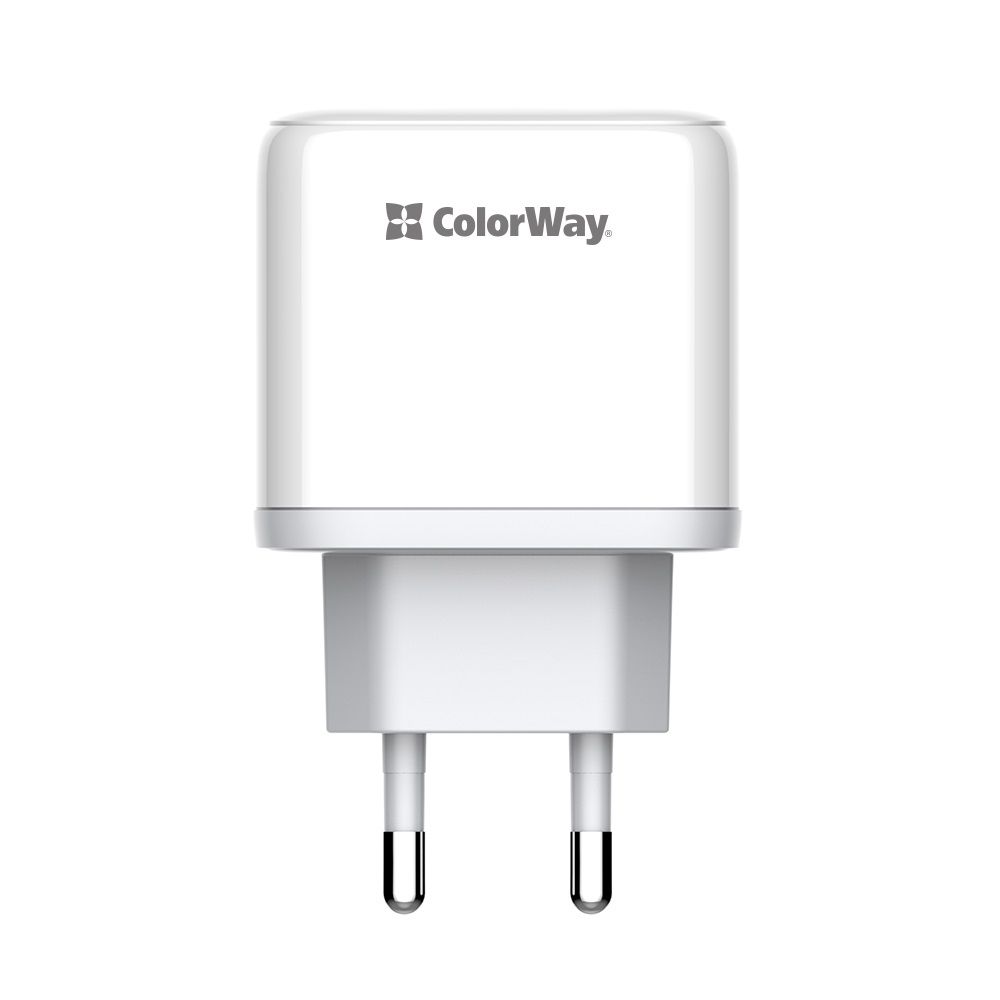 ColorWay USB töltő adapter Power Delivery Port PPS USB (Type-C PD + USB QC3.0) (45W) White