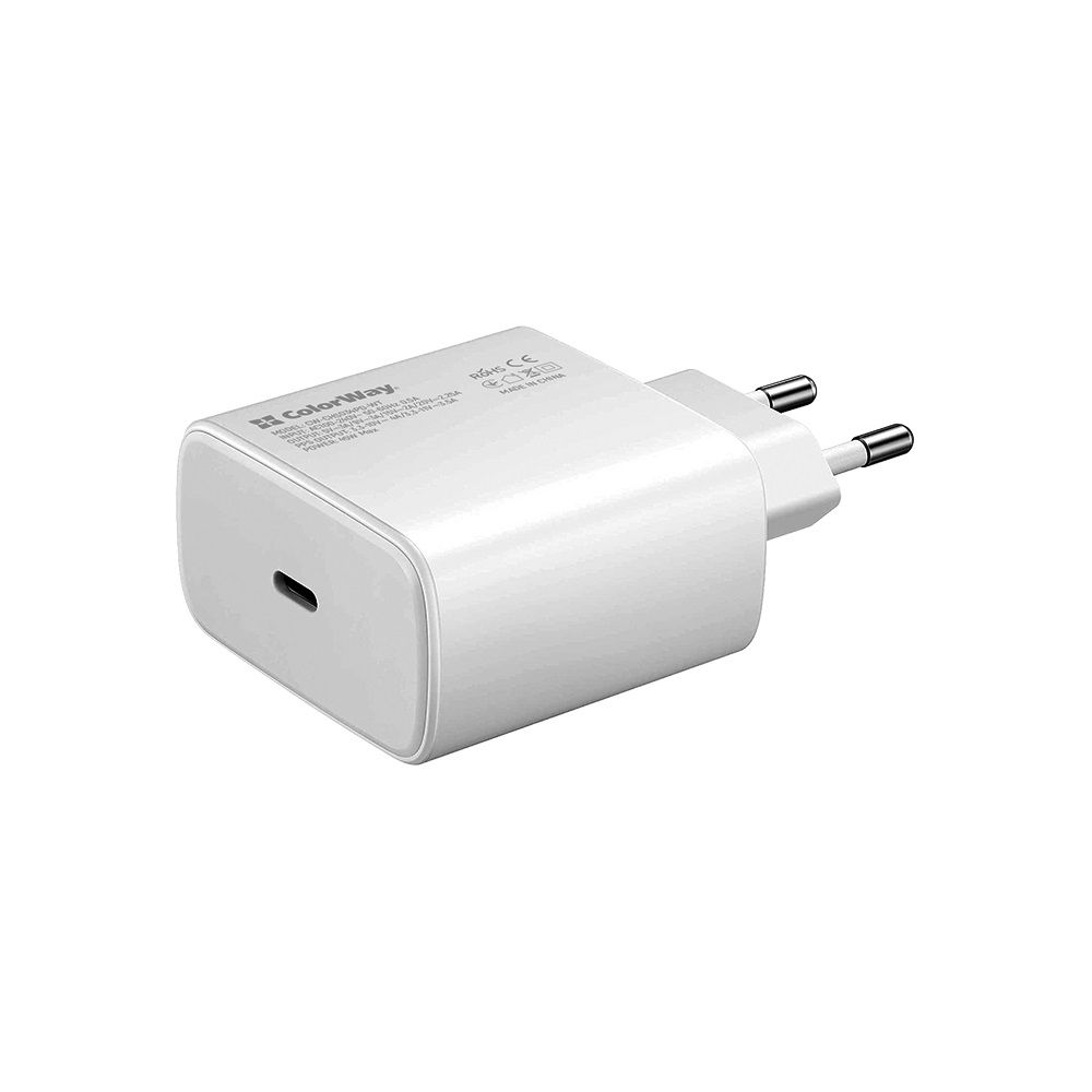 ColorWay USB töltő adapter Power Delivery Port PPS USB Type-C (45W) White