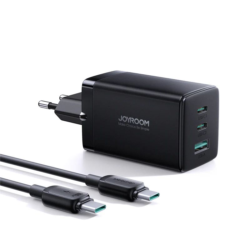 Joyroom GaN Ultra JR-TCG01 65W 2C1A Fast Charger EU Black