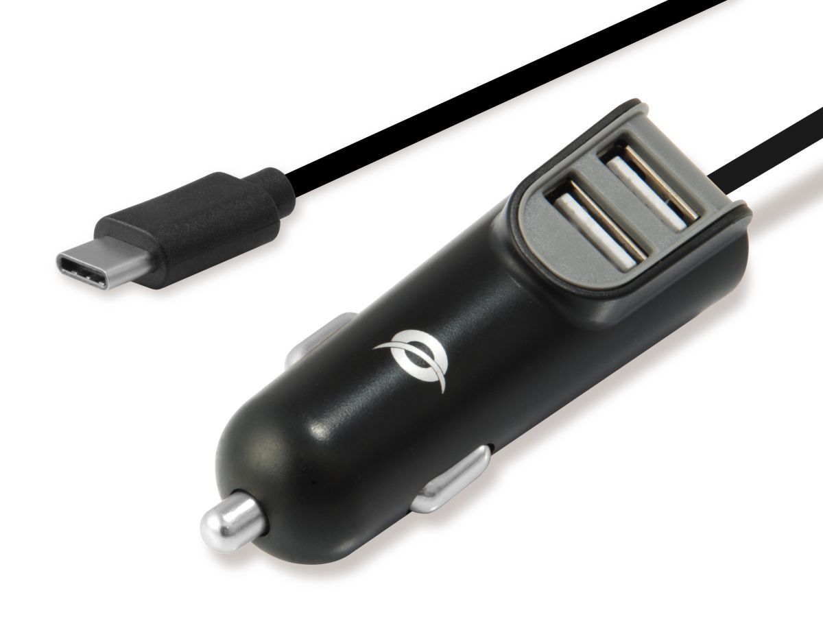 Conceptronic  CARDEN05B 2-Port 15.5W USB Car Charger Black