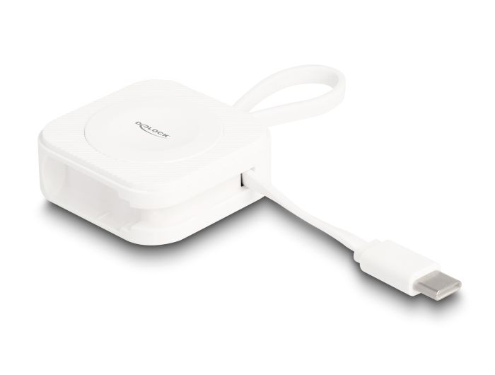 DeLock USB Type-C Charging Pad for Apple Watch magnetic White