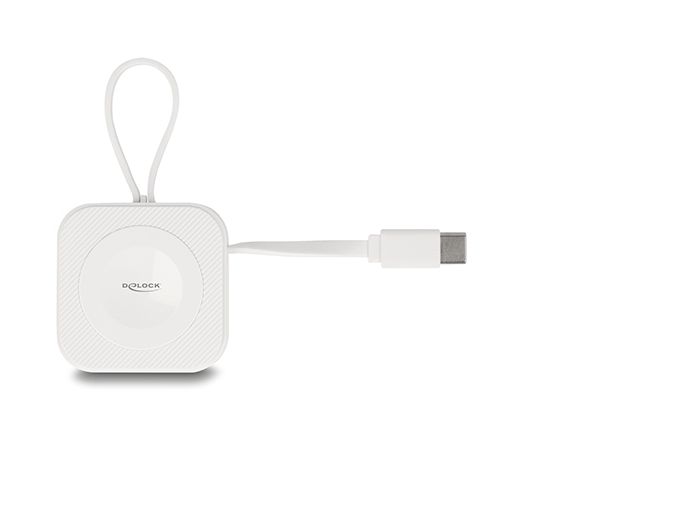 DeLock USB Type-C Charging Pad for Apple Watch magnetic White
