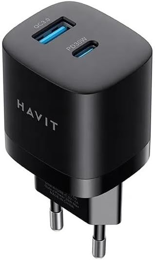 HAVIT Gamenote UC30 GaN 33W Travel Charger Black