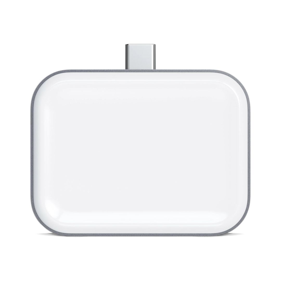 Satechi USB-C Wireless Charging Dock for Airpods Silver