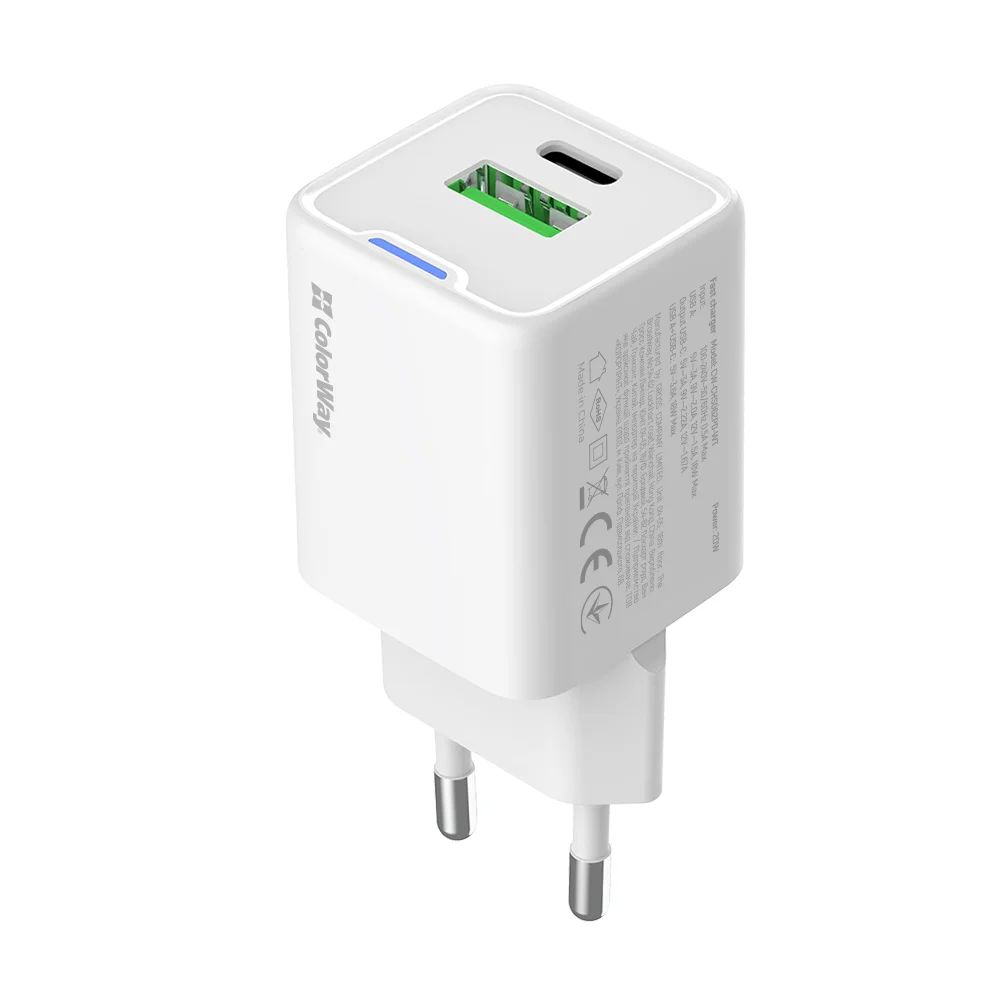ColorWay CW-CHS062PD-WT AC Charger ColorWay GaN Mini 20W White