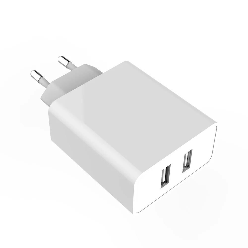 ColorWay AC Charger ColorWay 2USB AUTO ID 4.8A (24W) White