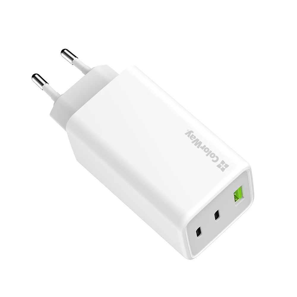 ColorWay AC Charger ColorWay GaN Mini 100W PD Port PPS USB (USB-2C1A) White