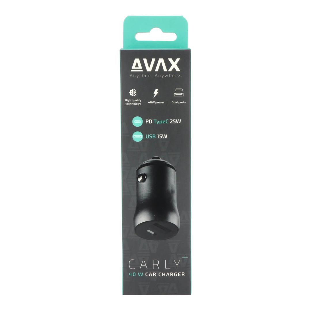 Avax CC601B CARLY+ 40W Car Charger Black