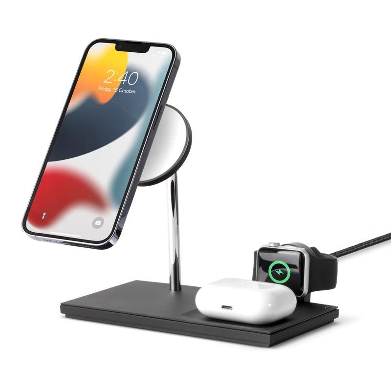 Native Union Snap Magnetic 3-1 Wireless Charger Black