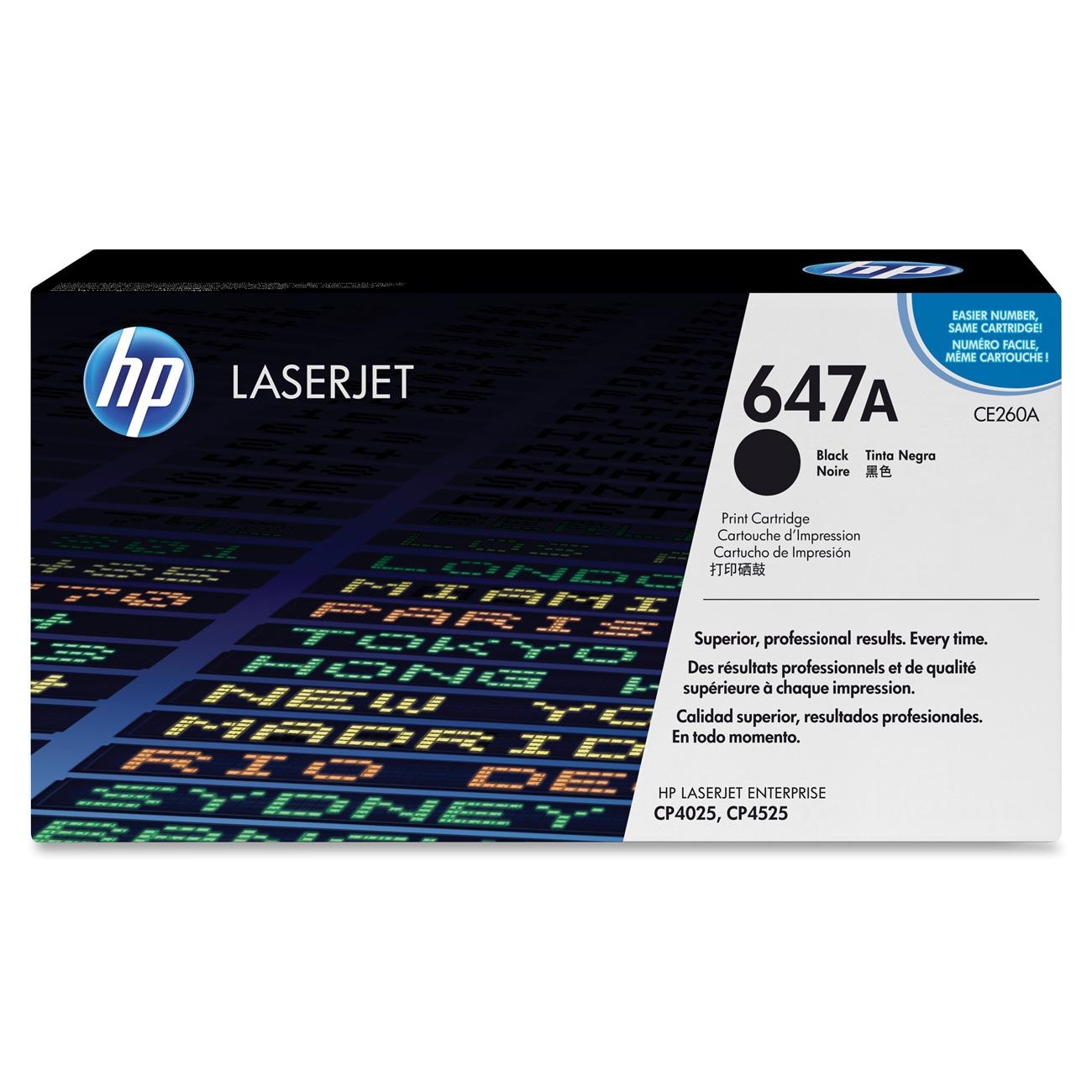 HP CE260A (647A) Black toner