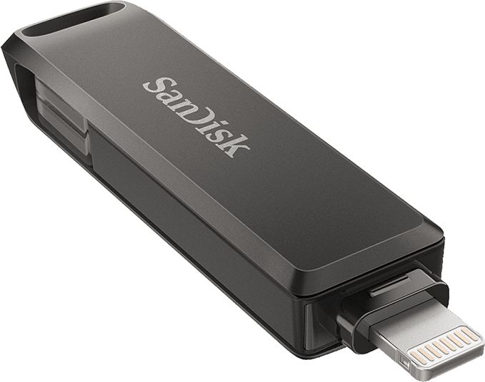 Sandisk 256GB USB3.1 Type-C/Lightning iXpand Luxe Black