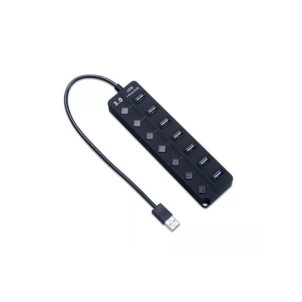 BlackBird BH1374 USB 3.0 HUB 7 port Black