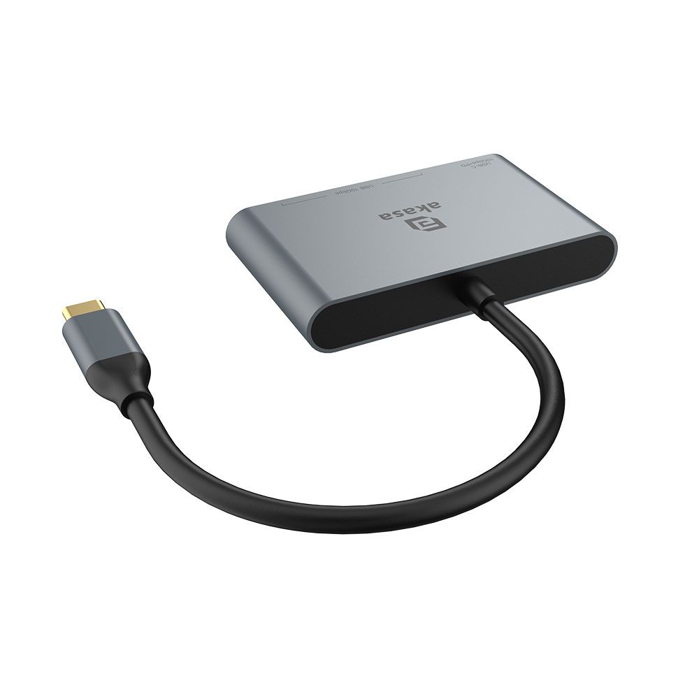 Akasa USB Type-C 4-In-1 Hub Silver