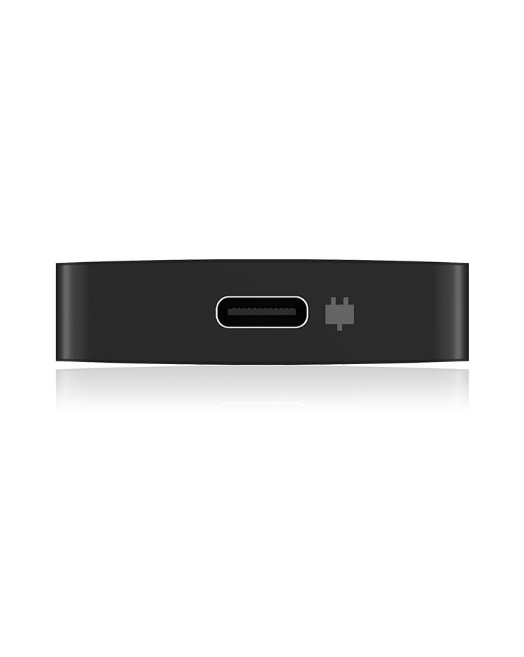 Raidsonic 4 Port Hub USB Type-C connection and PD port