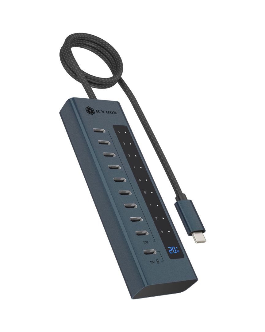 Raidsonic IcyBox IB-HUB1450-C31 10 ports USB Type-C Gen 2 Hub