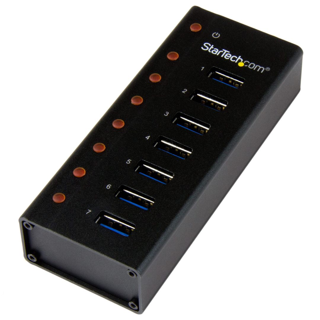 Startech 7-portos USB3.0 HUB Black