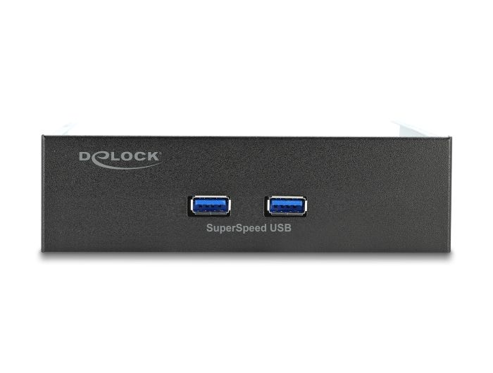 DeLock 5.25″ Front Panel with 2 x USB 5 Gbps Type-A ports