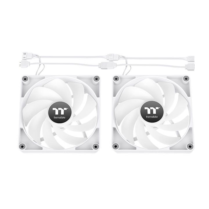 Thermaltake CT120 Reverse ARGB Sync PC Cooling Fan White (2-Fan Pack)