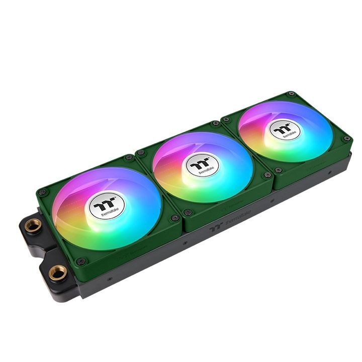 Thermaltake CT120 EX Reverse ARGB Sync PC Cooling Fan Racing Green (3-Fan Pack)