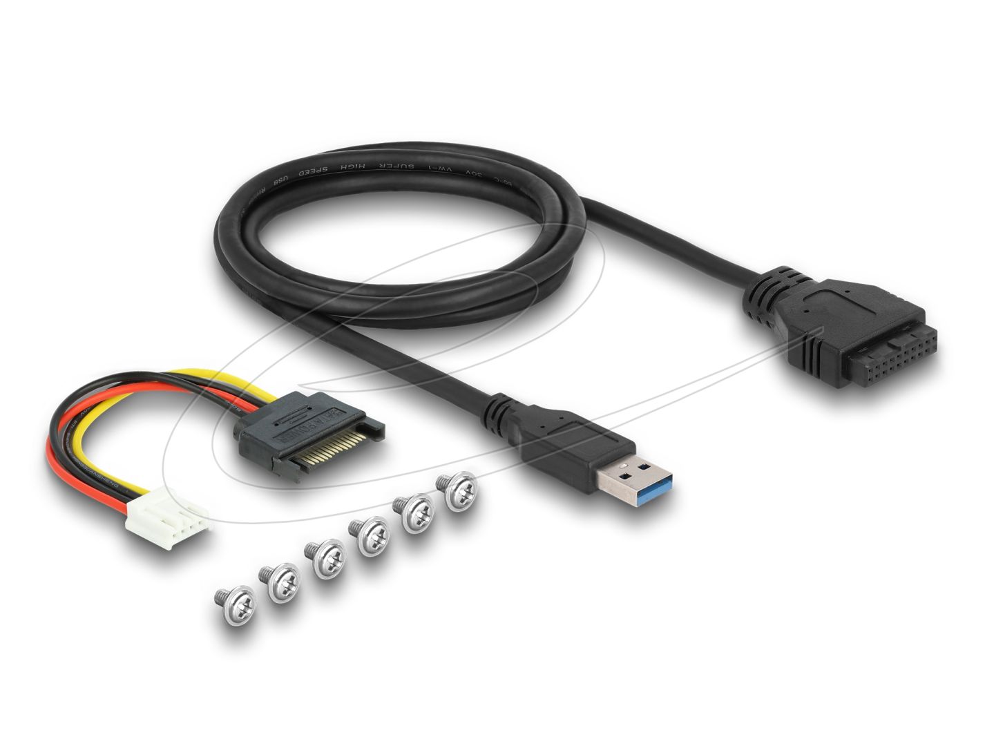 DeLock Front Panel 3.5″ USB 5 Gbps 2 x USB Type-C + 2 x USB Type-A Black