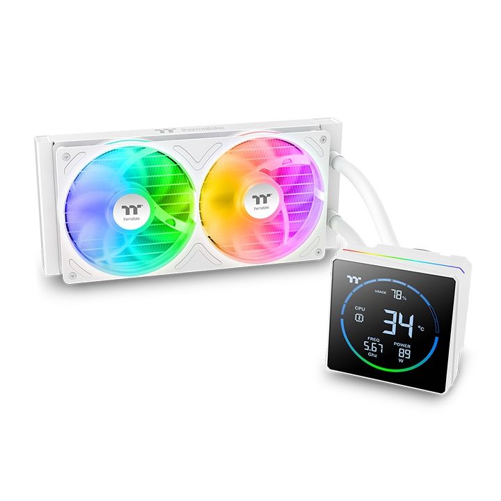 Thermaltake TH240-S V3 ARGB Sync AIO Liquid Cooler Snow Edition