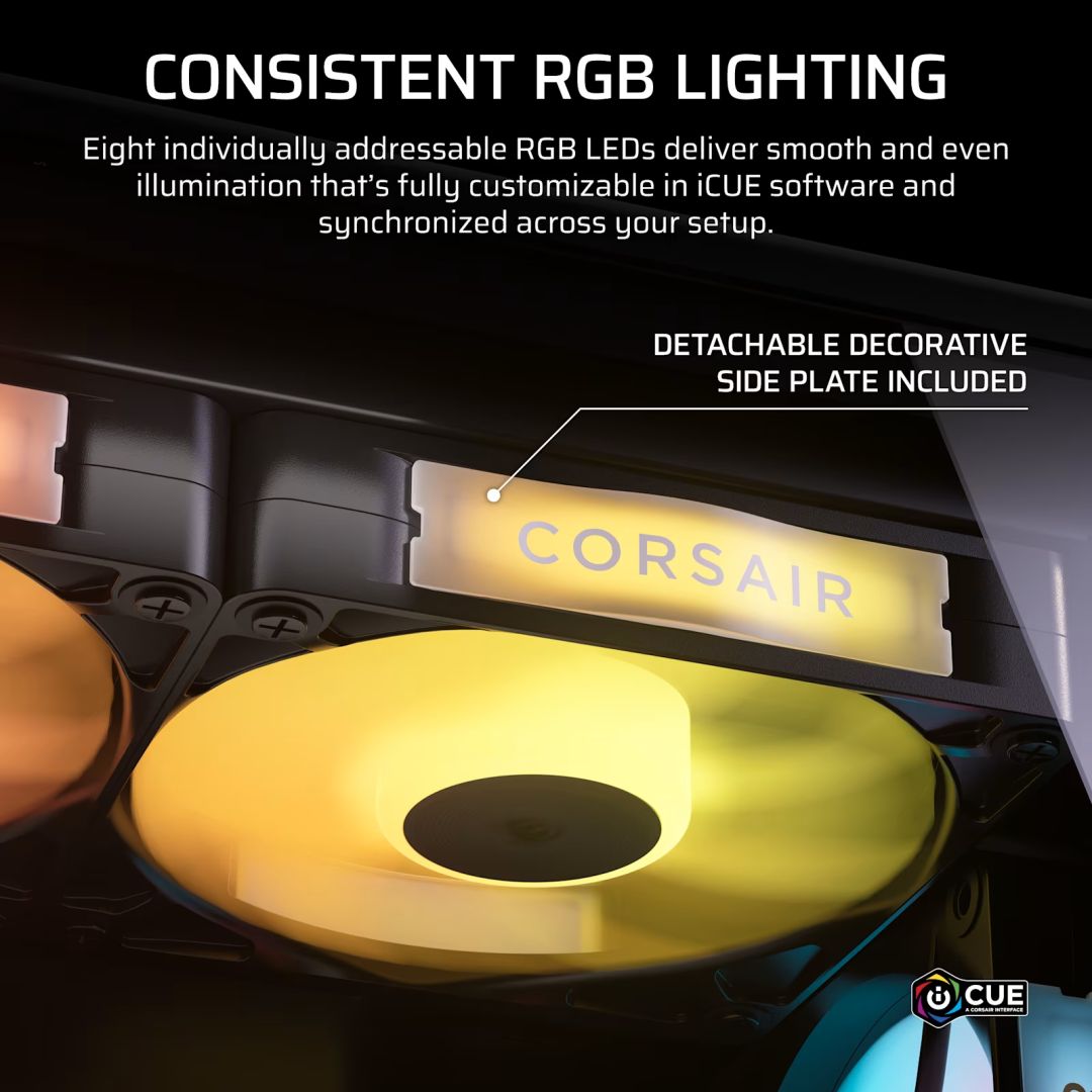 Corsair iCUE LINK RX120 II RGB PWM PC Fan Expansion Black