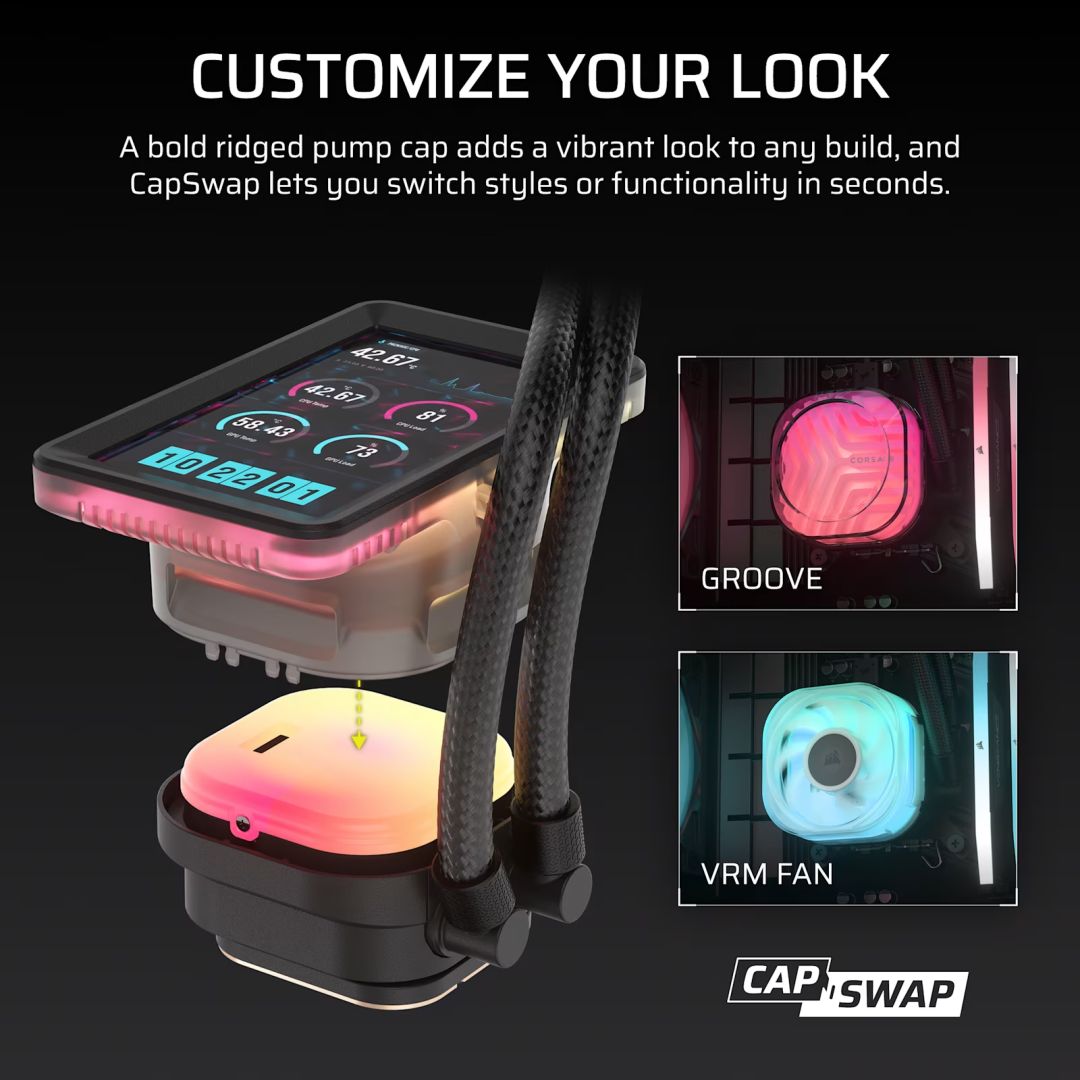 Corsair iCUE LINK TITAN II 360 RX RGB AIO Liquid CPU Cooler Black
