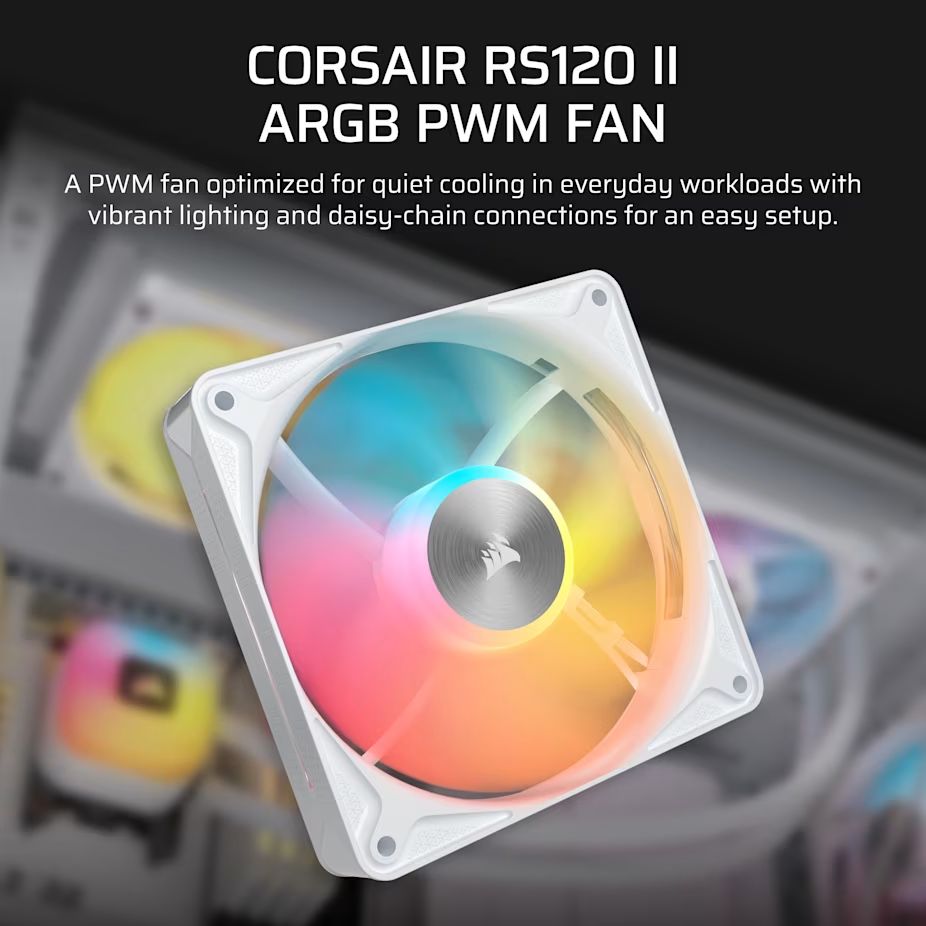 Corsair RS120 II ARGB 120mm PWM White
