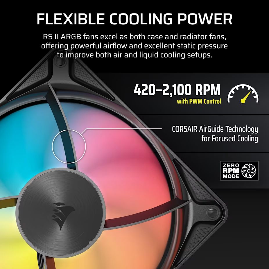 Corsair RS360 II ARGB Unified Frame PWM Black