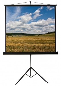 Funscreen Matt White Tripod 180x180 cm Format 1:1 Fekete