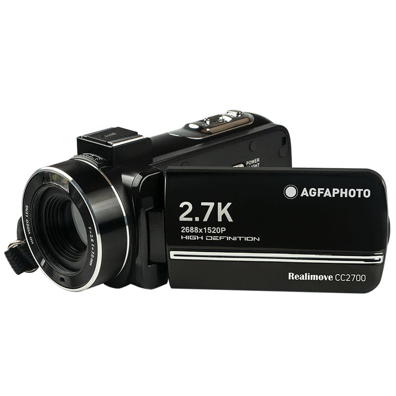 Agfaphoto Realimove CC2700 Video 2.7K Camcorder Black +1db akkumulátor