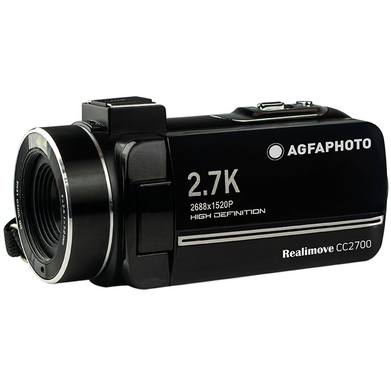 Agfaphoto Realimove CC2700 Video 2.7K Camcorder Black +1db akkumulátor