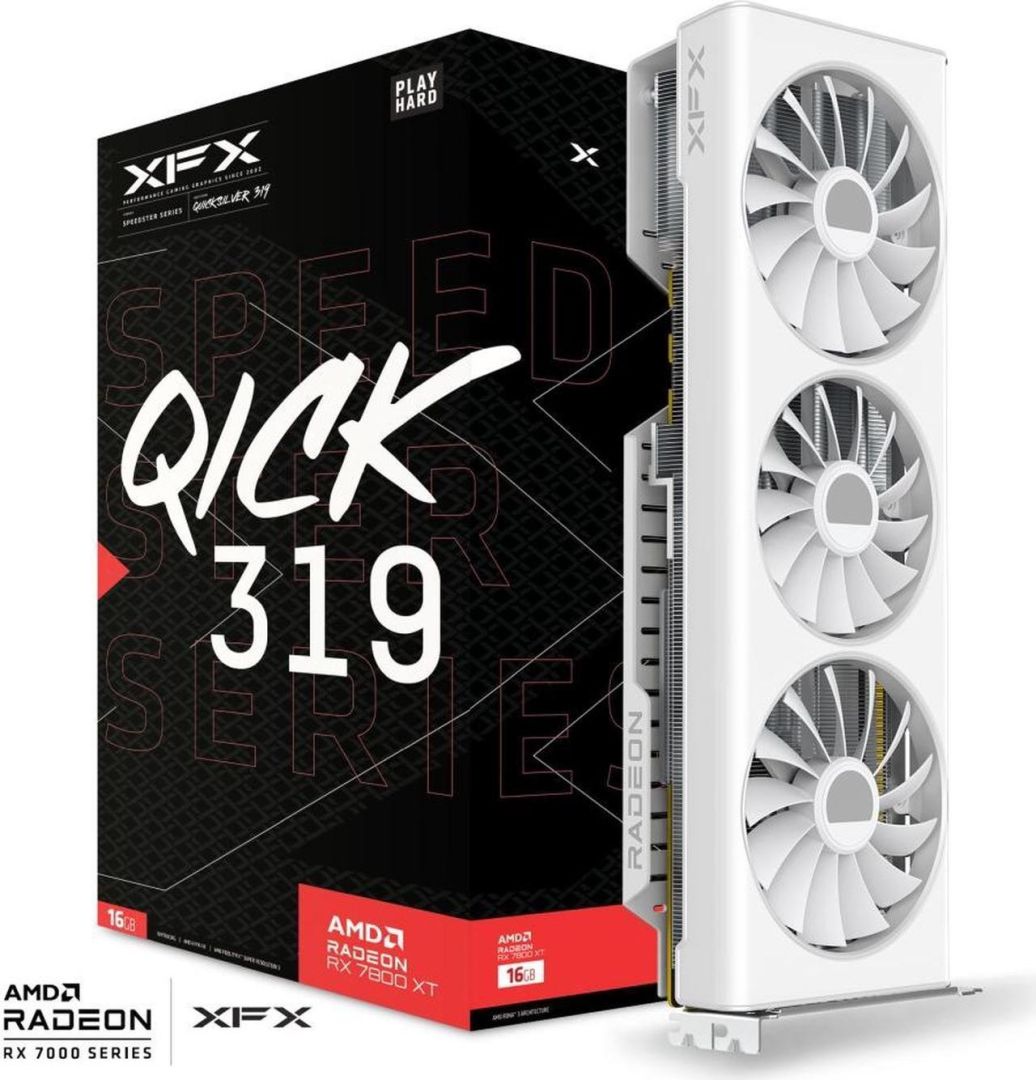 XFX RX7800 XT 16GB DDR6 Quick 319 Core Edition White