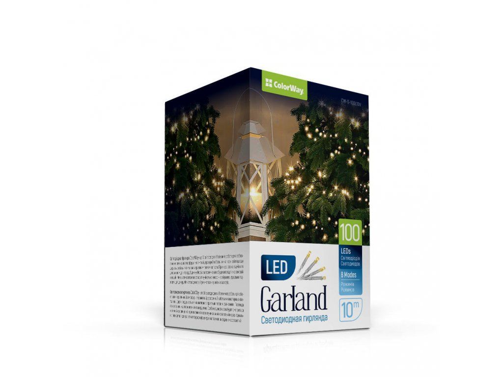 ColorWay LED garland СolorWay LED 100 10м (8 functions) USB