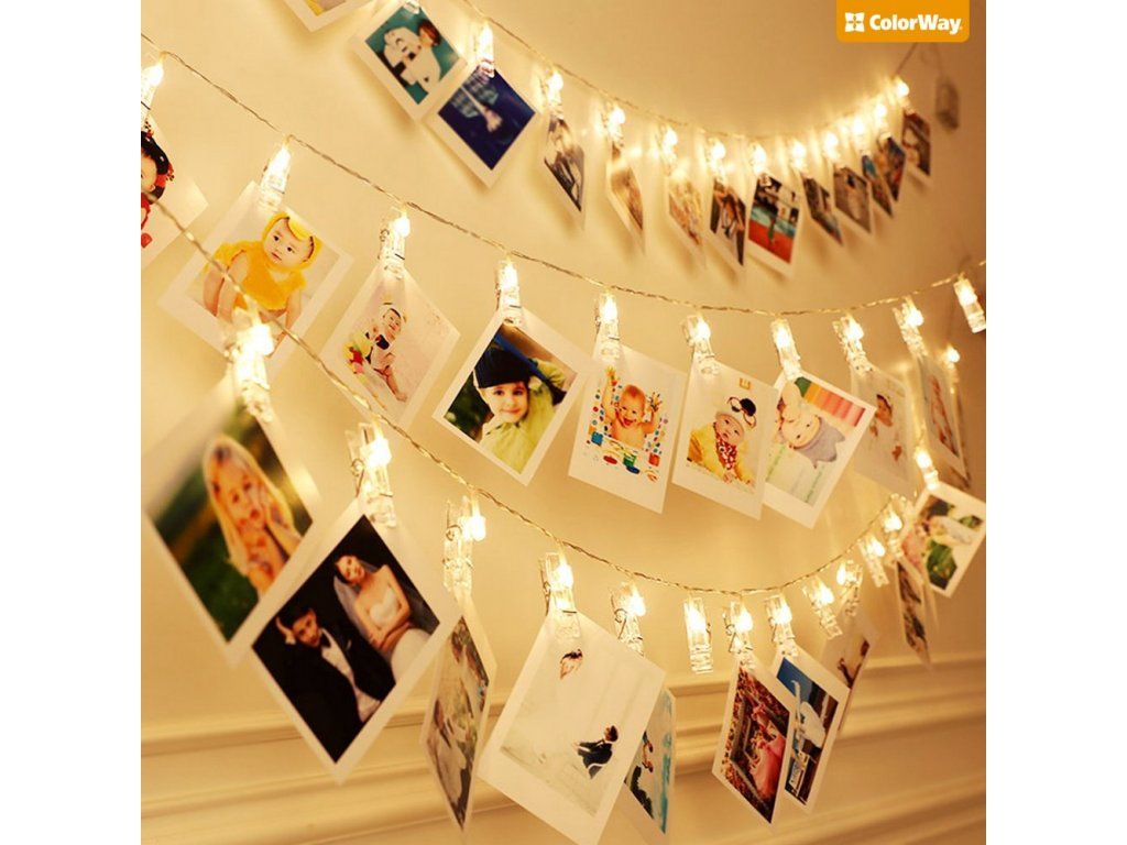 ColorWay LED garland photo clip string light 40 LED/4.2M USB