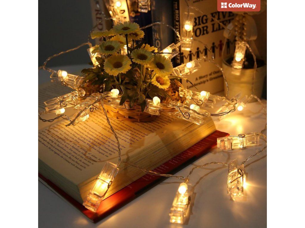 ColorWay LED garland photo clip string light 40 LED/4.2M USB