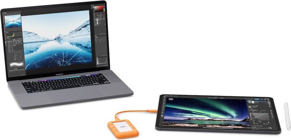 LaCie 500GB USB3.2/USB Type-C Rugged Mini Orange