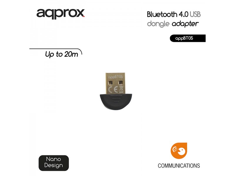 Approx APPBT05 Bluetooth 4.0 USB Adapter Black