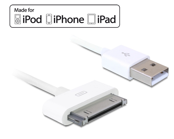 DeLock 3G USB Data- and Power Cable White