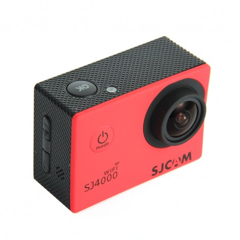 SJCAM SJ4000 Wi-Fi Sportkamera Red Waterproof Case